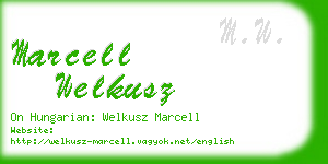 marcell welkusz business card